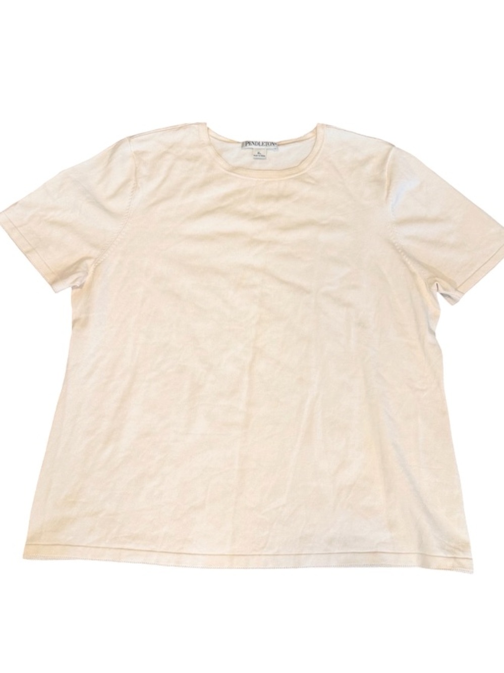 Vintage ✨ Pendleton Silk Blend Short Sleeve Fine Knit Top